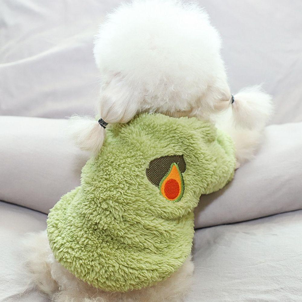 Áo Khoác Lông Cừu Họa Tiết Trái Cây Dễ Thương Cho Cún Cưng