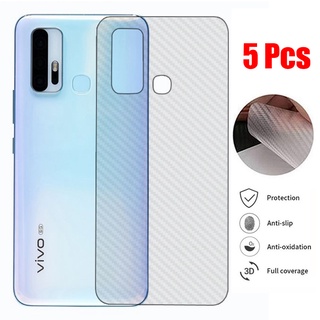 Hộp 5 Miếng dán mặt lưng cacbon bảo vệ điện thoại cho VIVO Y11 Y12 Y15 Y17 V19 Neo V5 V7 V9 V11i V11 V15 V17 S1 Pro Y31 Y21s Y33s Y51A Y53s Y3 Y19 Y21 Y31 Y51A Y52 Y72 Y81i Y91i Y93 Y95 Y12s Y12A Y20 Y20s Y20i Y30i Y50 V20 SE Pro V21e