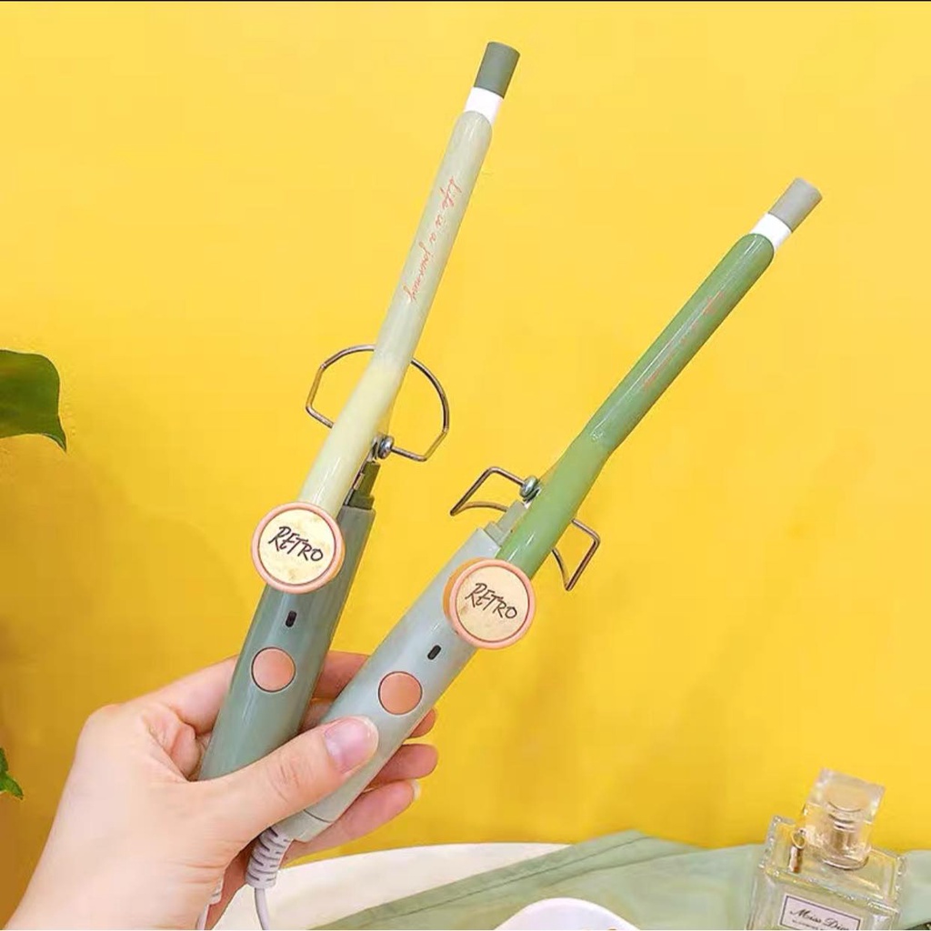 Máy uốn tóc hàn quốc mini ngàm nhỏ Retro có ngàm giữ tạo lọn xoăn nhỏ MiibooShi PVN17586