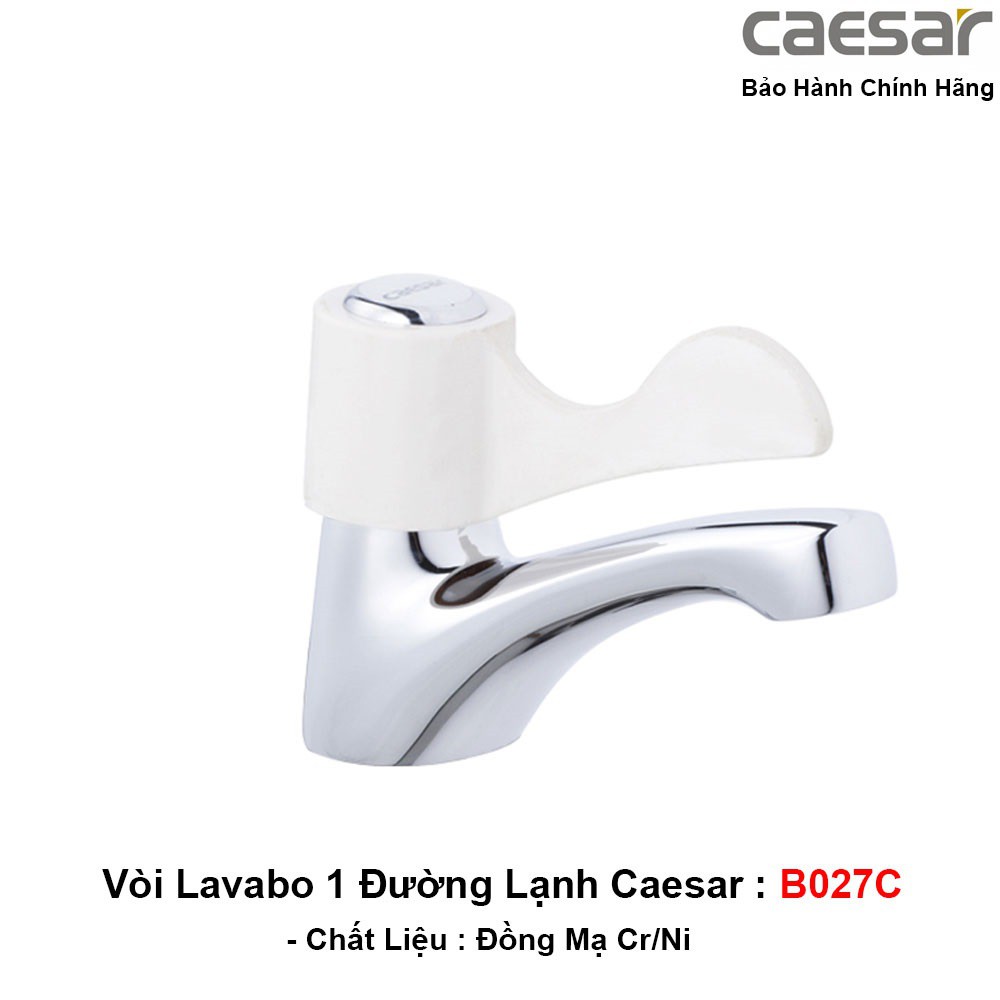 Vòi Lavabo 1 Đường Nước Lạnh Caesar B027C