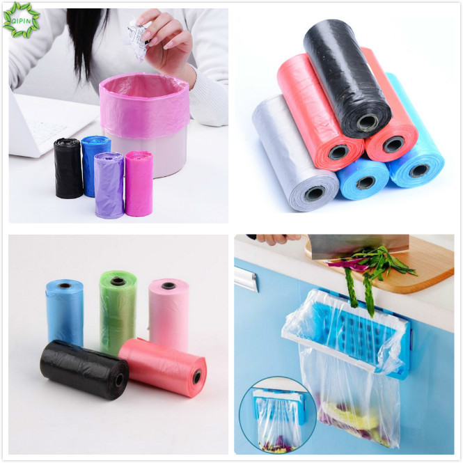 Cuộn túi đựng rác mini màu sắc ngẫu nhiên tiện dụng