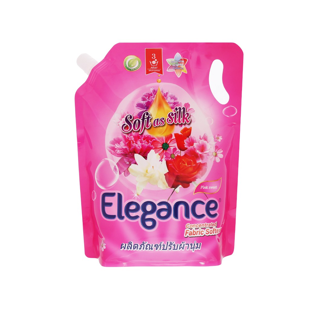 Nước xả vải Elegance Pink Sweet hồng quyến rũ túi 1.8 lít