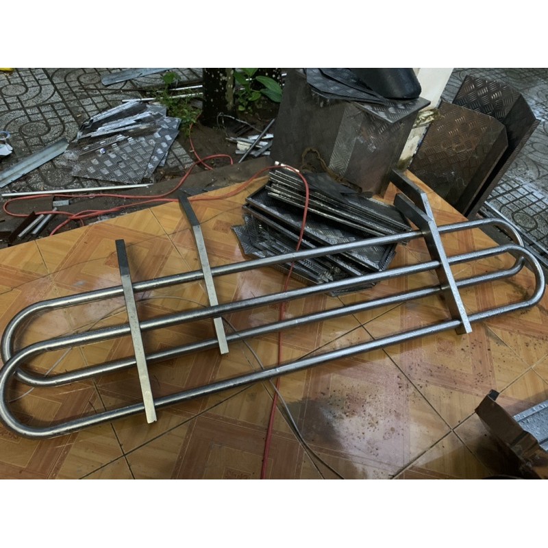 Cản hông xe tải inox