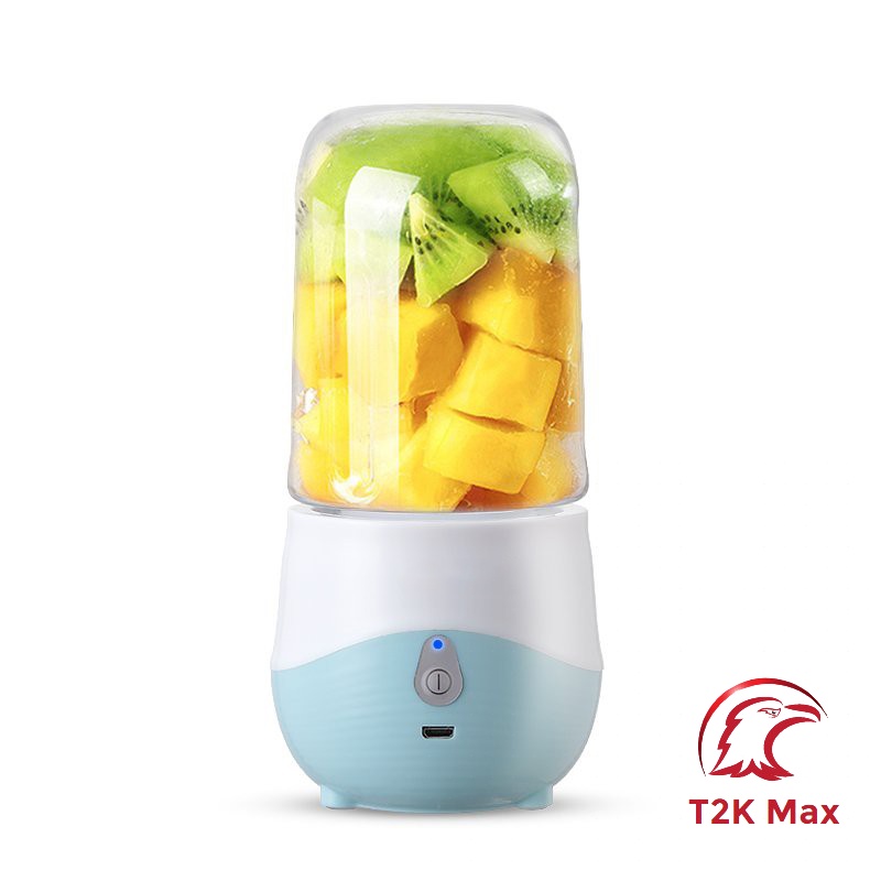 Máy xay sinh tố cầm tay mini đa năng 300ml tiện dụng sử dụng pin sạc USB - T2K Max