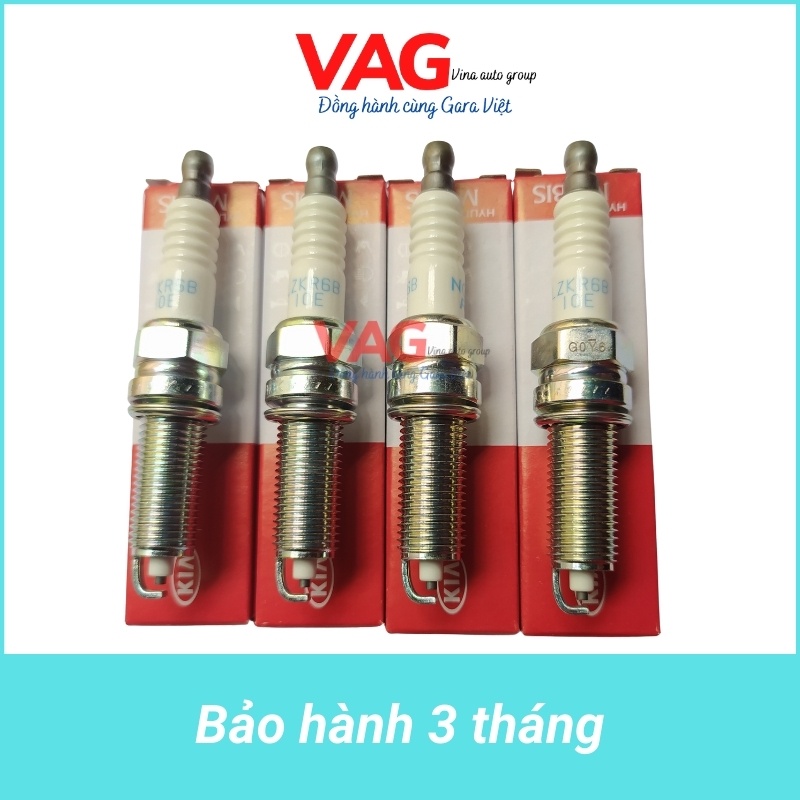 [chính hãng] Bộ 4 Bugi Ngk Nickel - Morning, I10, forte, elantra, cerato,souf,... Tuổi thọ cao.