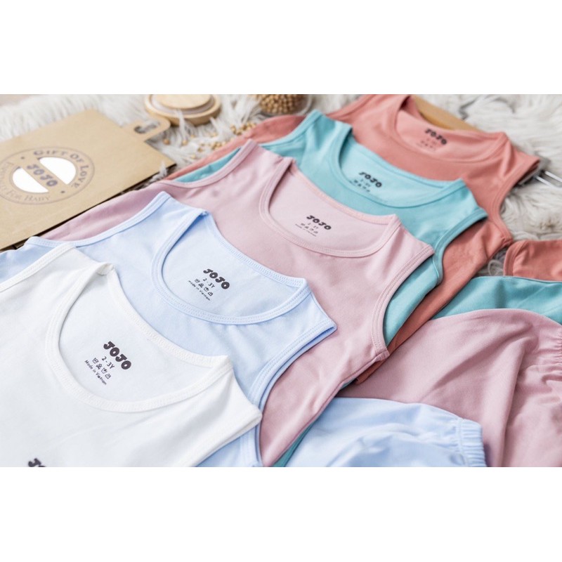 BỘ Ba Lỗ Hãng JOJO Chất Cotton Petit Cho Bé Trai Bé Gái