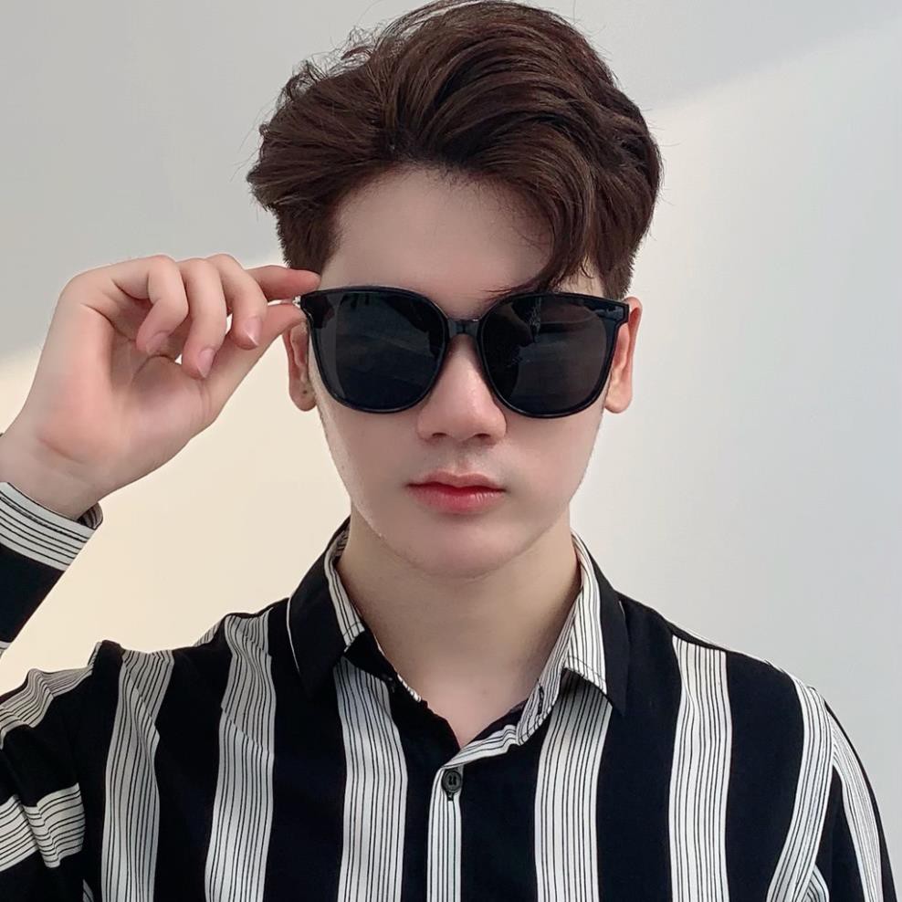 Kính thời trang nam màu đen chống nắng, mắt kính râm chống tia uv400 K323 shop996