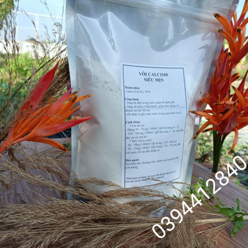 VÔI CALCI100 SIÊU MỊN - CANXI 100 TÚI 1KG