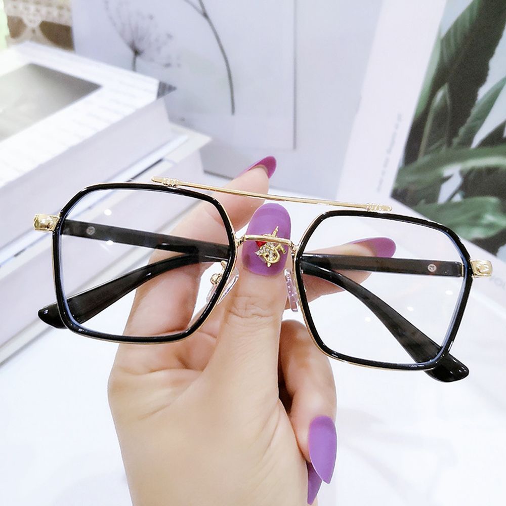 Kính Chống Bức Xạ Ánh Sáng Xanh / Đen Phong Cách Retro Thời Trang Cho Nam MXMUSTY