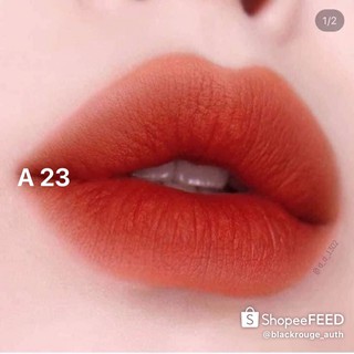Son kem lì Black Rouge Air Fit Velvet A23 Tone Cam Cháy