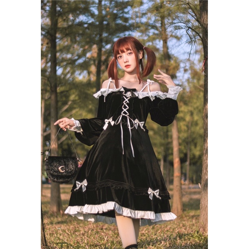 Đầm OP LOLITA black-white Big Size chính hãng