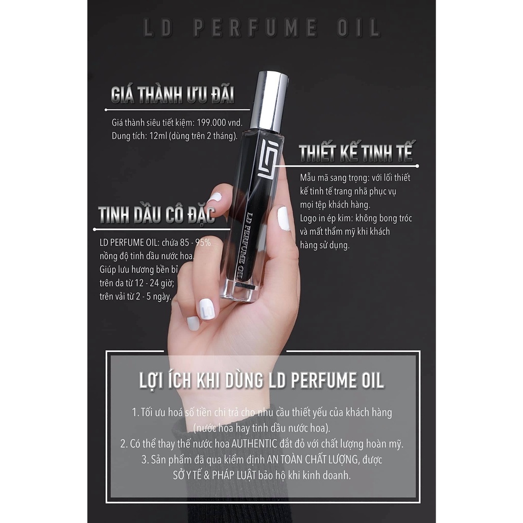 Tinh Dầu Nước Hoa Pháp VERSACE EROS Thương Hiệu LD PERFUME OIL AROMA STORE | BigBuy360 - bigbuy360.vn