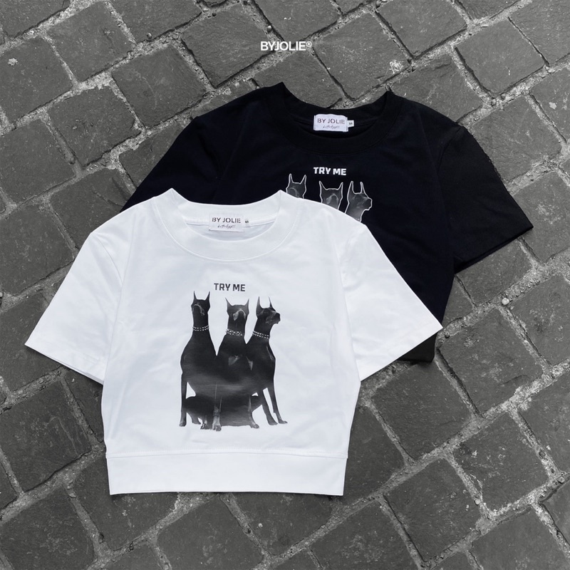 Áo croptop cotton form ôm Try Me Byjolie thoáng mát