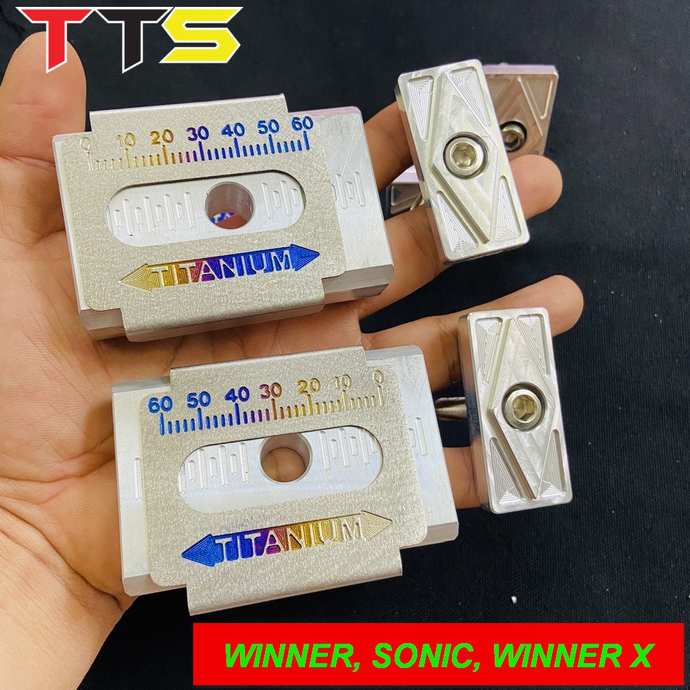 BÁT TĂNG SÊN CNC KÈM NẸP GẮP TITAN GR5 SỬ DỤNG CHO EXCITER, WINNER, SONIC, SATRIA