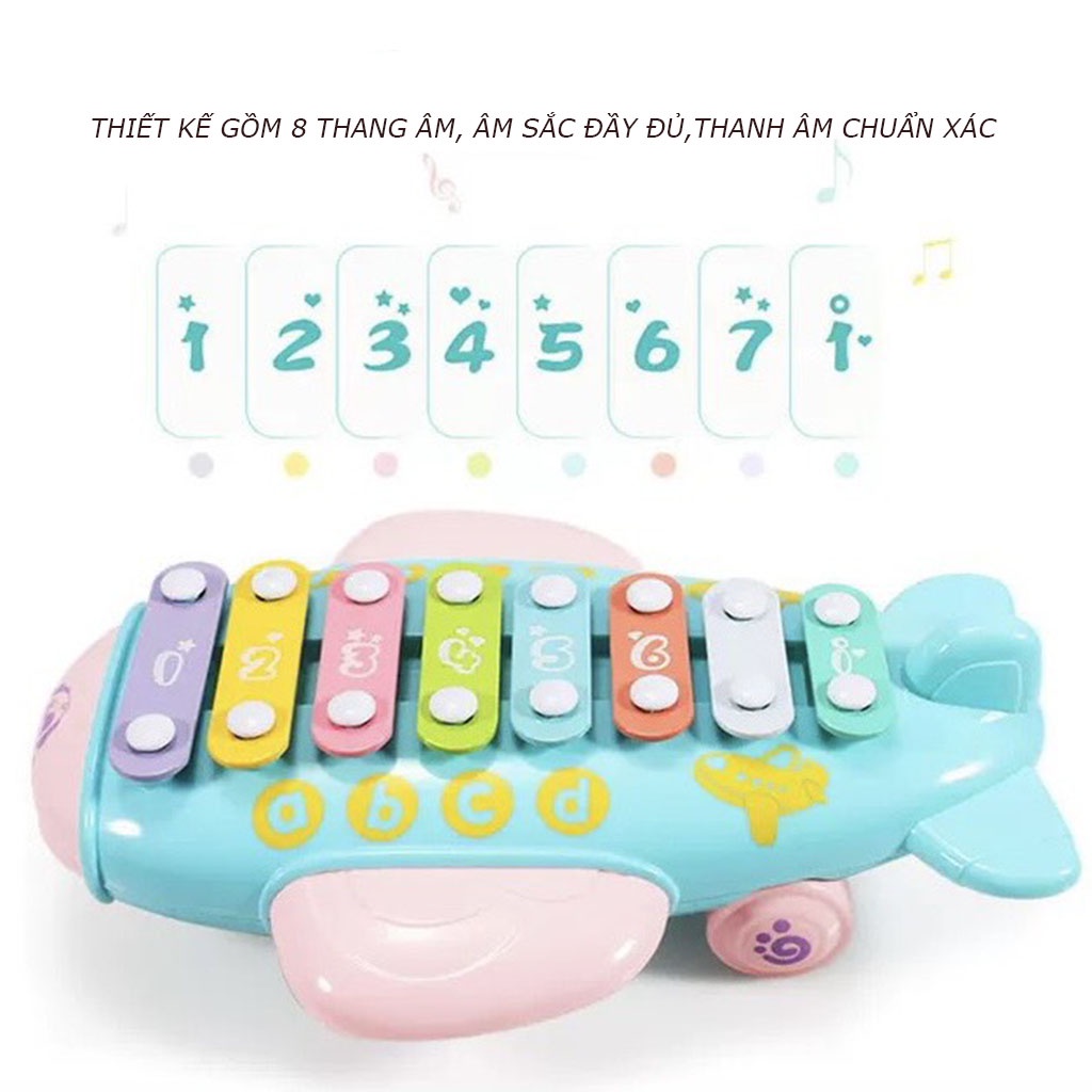 Đàn gõ Xylophone 8 thanh, thiết kế 2 trong 1 độc đáo cho bé_SP9