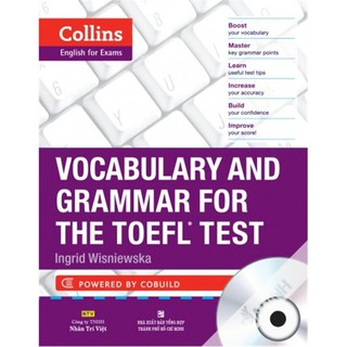 [Mã BMLT30 giảm đến 30K đơn 99K] Sách - Collins Vocabulary And Grammar For The TOEFL Test (Kèm CD)