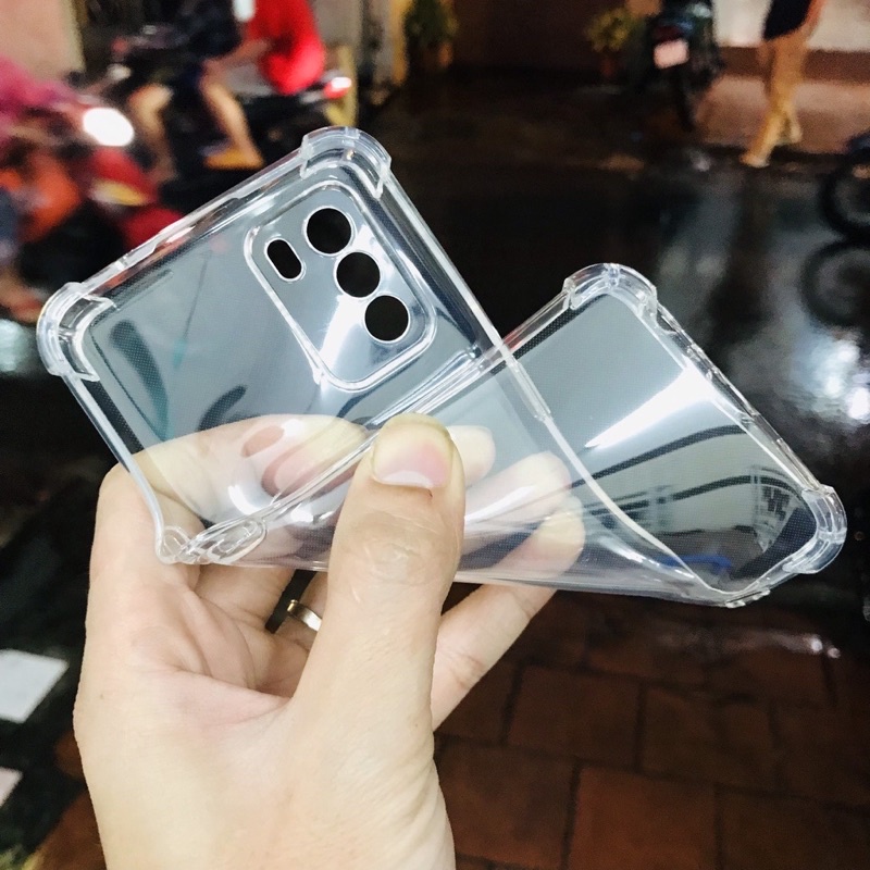 Ốp lưng dẻo chống sốc cho Oppo Reno 7, Reno 7Z A96 trong suốt bảo vệ camera gờ cao 4 góc
