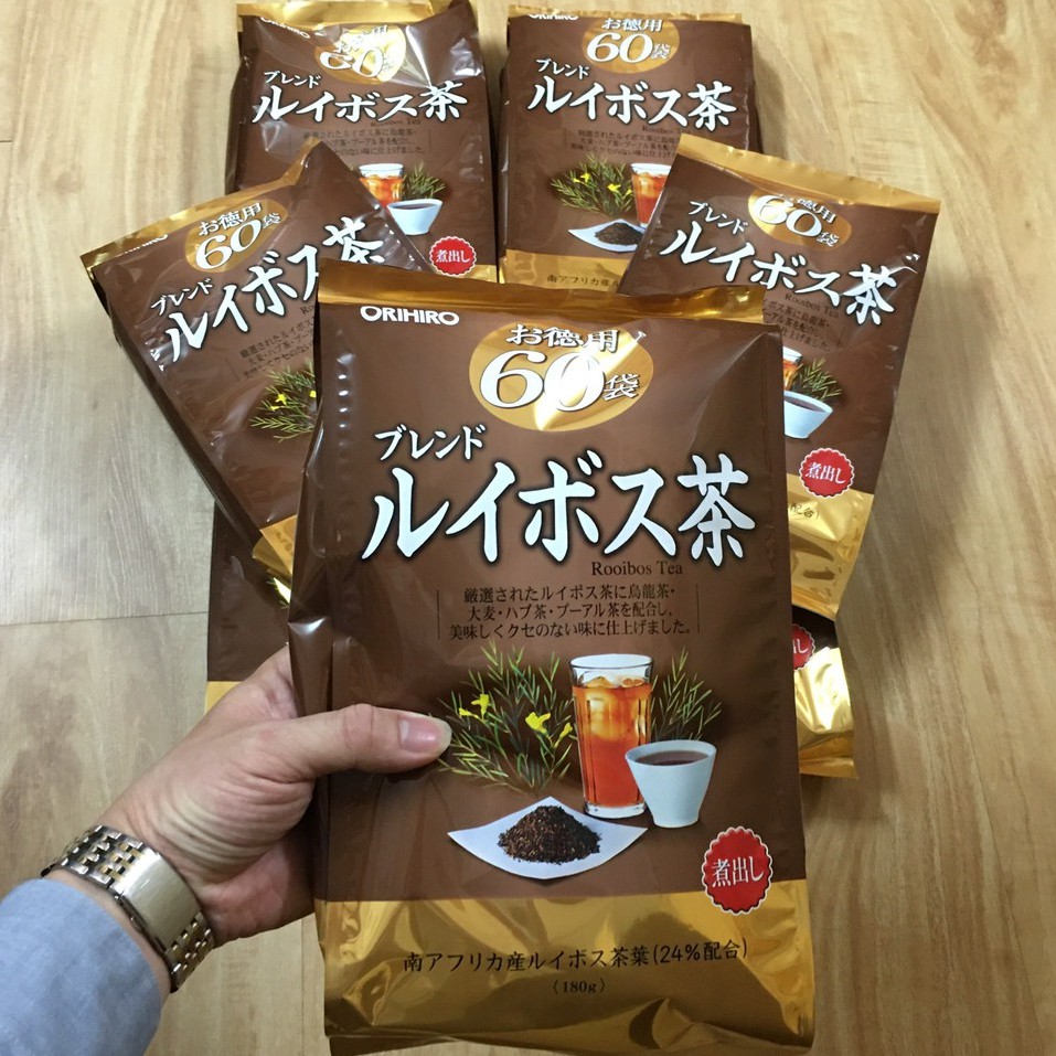 [Có sẵn] Hồng trà Nam Phi Orihiro Ngăn Ngừa Lão Hóa - Bịch 60 gói (Made in Japan)