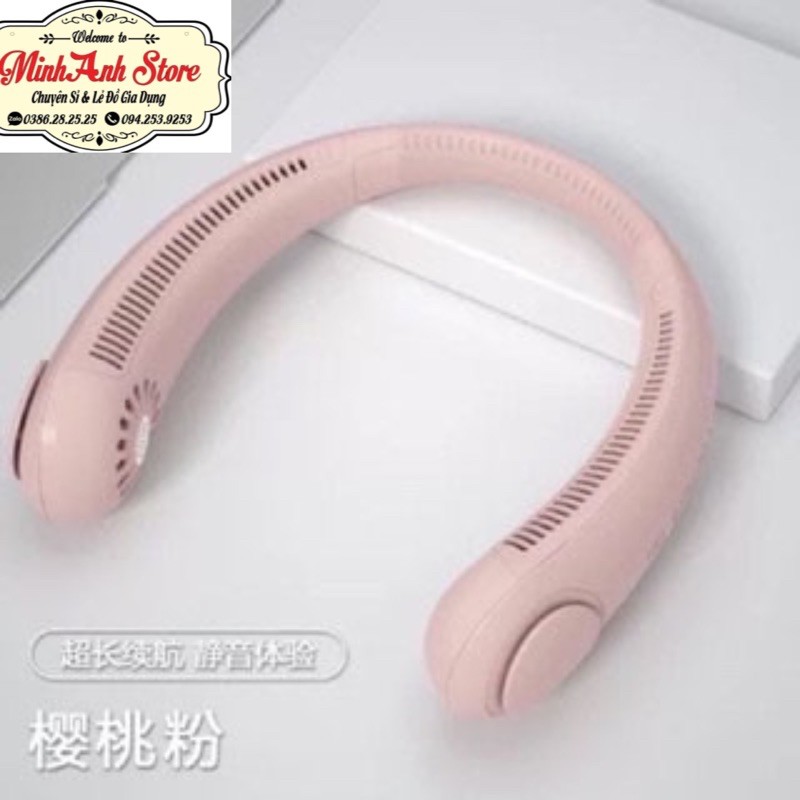 Quạt mini đeo cổ không cánh Parrot thổi rộng 360 độ mát mẻ dễ chịu, có thể sử dụng trong 10h_BH 12 tháng. | BigBuy360 - bigbuy360.vn