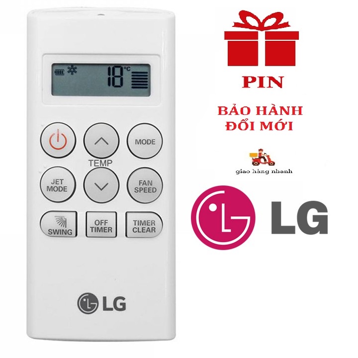 Remote Máy Lạnh LG  Vuông Ngắn AKB73756203 - BẢO HÀNH 1 ĐỔI 1