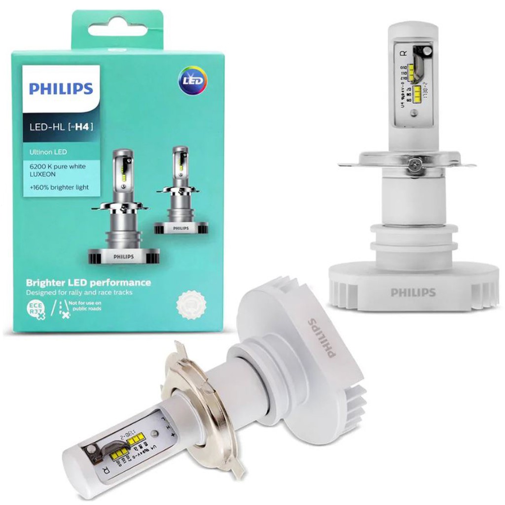Bóng đèn ô tô LED H4 Philips Ultinon + 160% Siêu Sáng