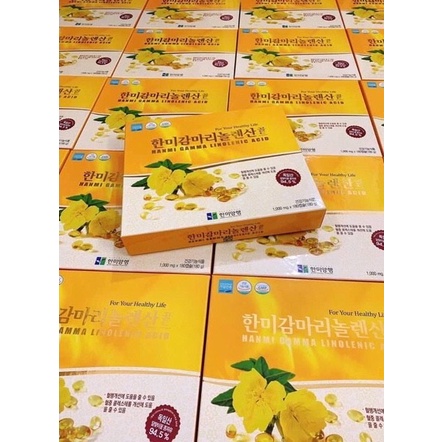 Tinh Dầu Hoa Anh Thảo Hanmi Gamma Linolenic Acid Hàn Quốc Hộp 180 Viên, Cân Bằng Nội Tiết Tố Nữ