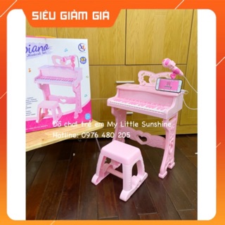[Bản Tiếng Anh] Đàn piano có micro cho bé (mẫu vuông)