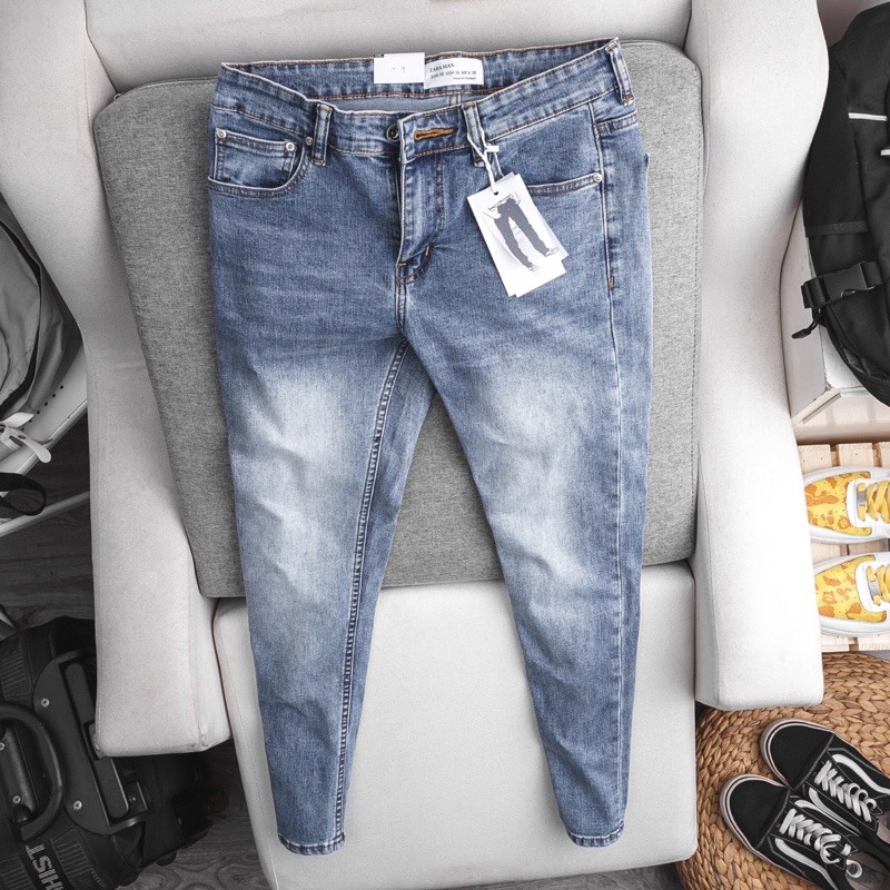 [⚡Kèm quà⚡️] Quần jean nam ống ôm mài rách chất bò đẹp - co giãn | BigBuy360 - bigbuy360.vn