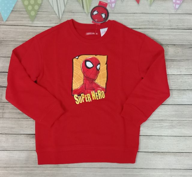 Áo nỉ in hình spiderman bé trai Canifa