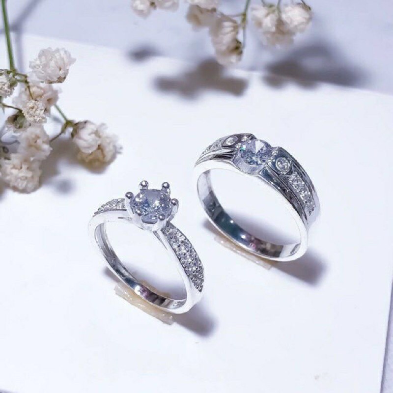 Nhẫn đôi nam nữ NGỌC MẬU mẫu to