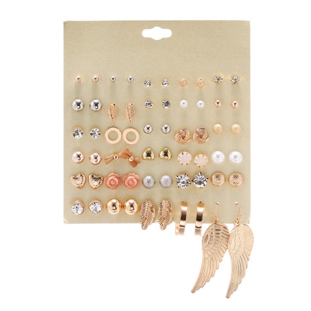 Combo 30 đôi khuyên tai xinh