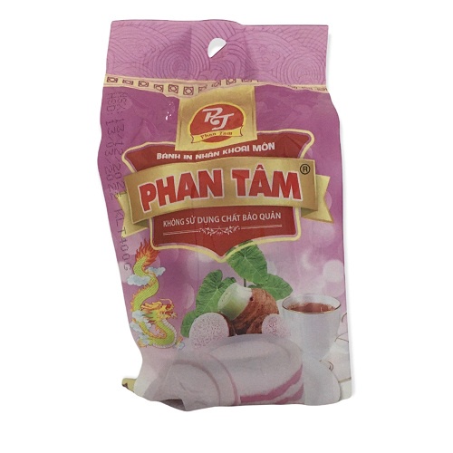 COMBO 4 GÓI BÁNH IN PHAN TÂM NHÂN KHOAI MÔN - gói 400gr