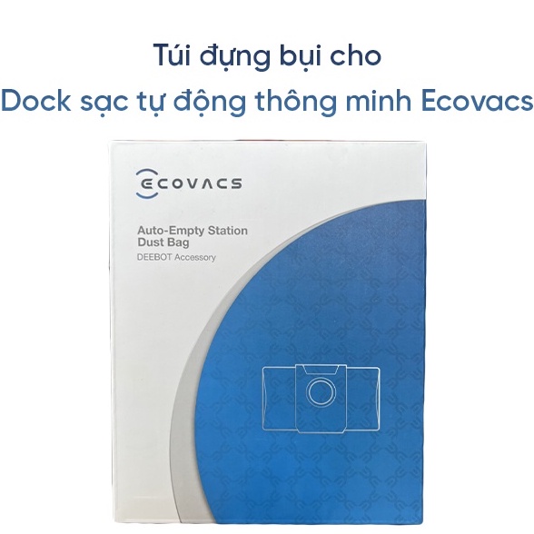 Hộp túi Đựng Rác Robot Hút Bụi Ecovacs Deebot X1 Omni (3 cái ) - Hàng nhập khẩu Chính Hãng