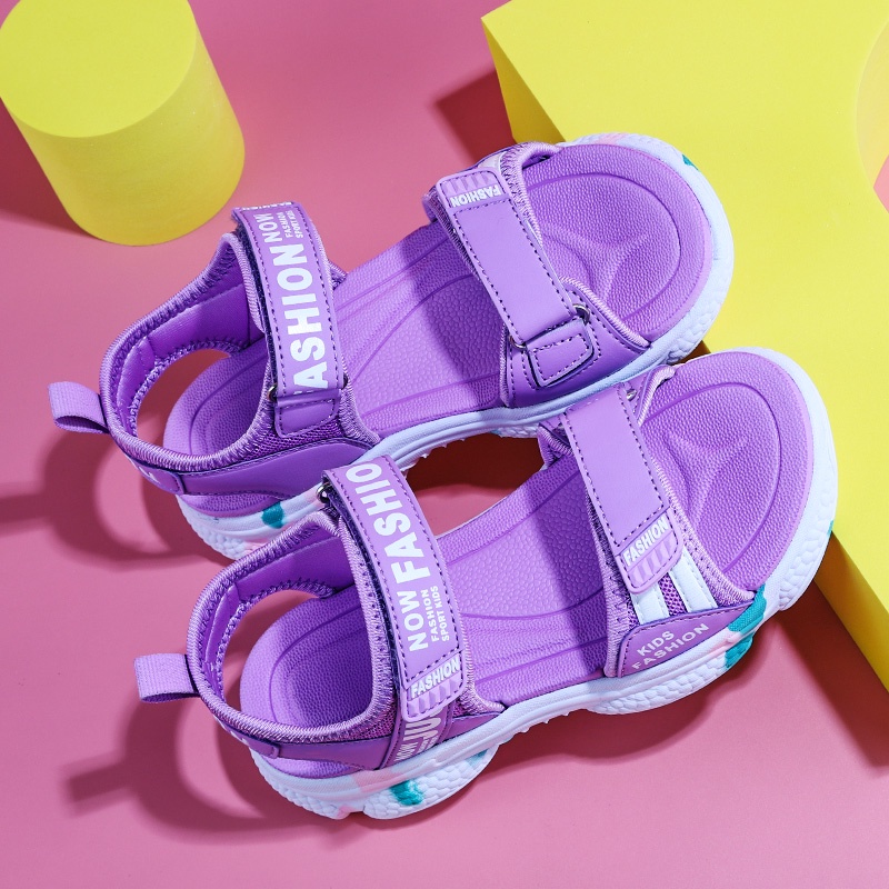 2023 summer toddler girl pink sandals trẻ em thoải mái đi biển giày đi biển siêu mềm cô gái nhỏ công chúa sandal ngọt ngào