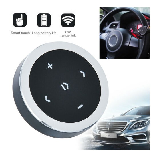 Popular Car Wireless bluetooth Media Button Music Player Steering Wheel Remote Control