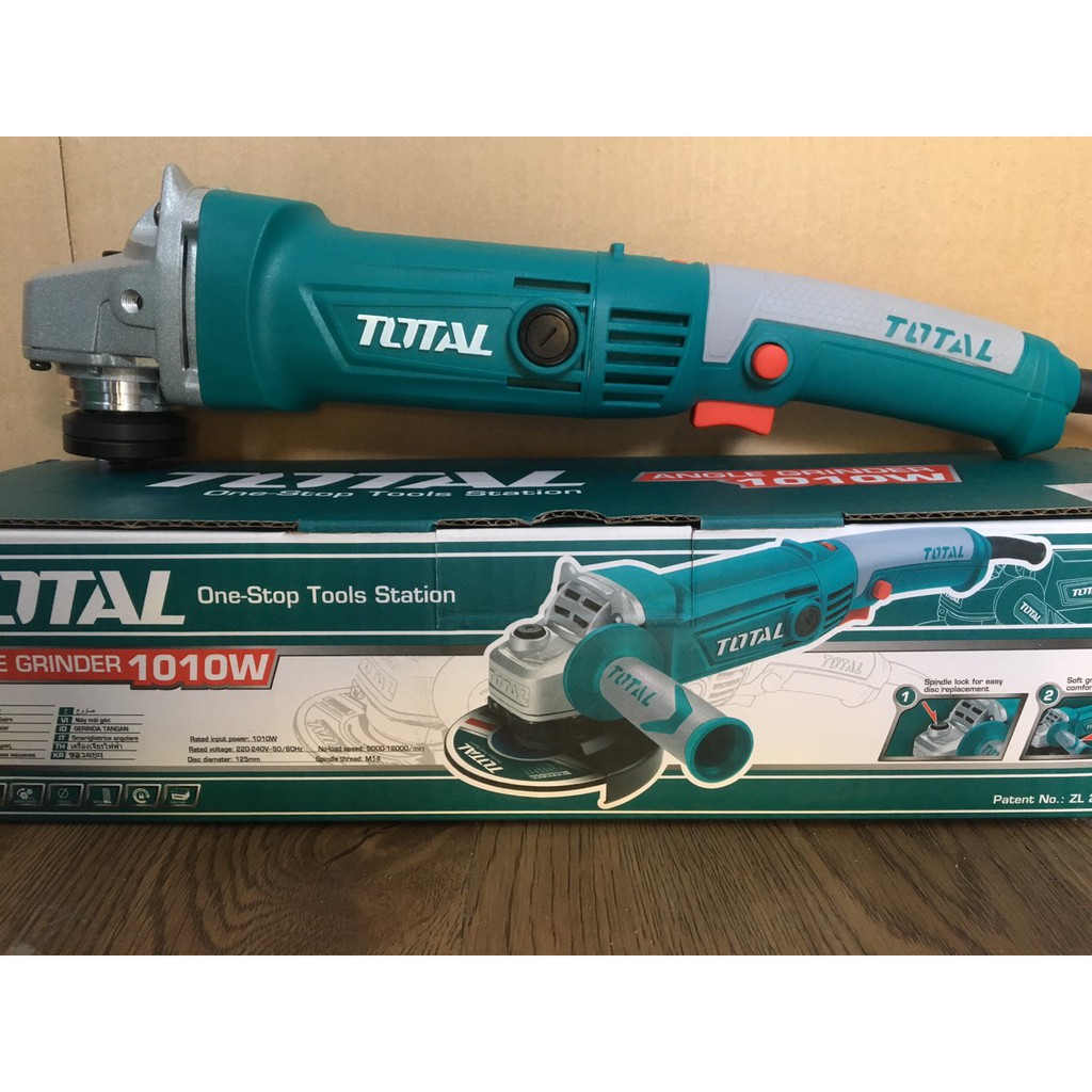 1010W - 125mm Máy mài góc trục M14 Total (Có điều chỉnh 6 tốc độ) TG1121256-3