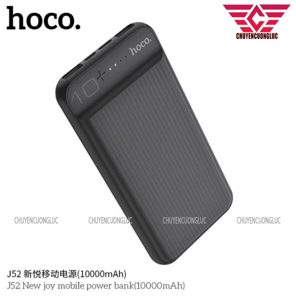 Sạc dự phòng dung lượng cao 10.000mAh - Hoco J52 - Chính hãng