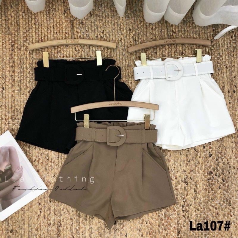 QUẦN SOOC KÈM ĐAI CHỮ D