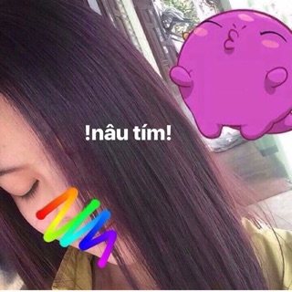 Thuốc nhuộm màu nâu tím kèm trợ dưỡng oxy