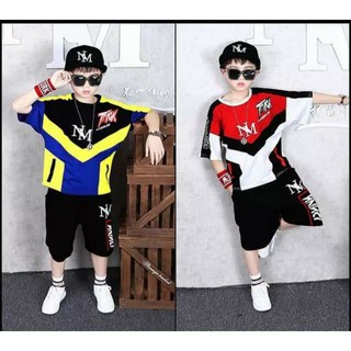 Bộ thun ngắn bé trai size đại