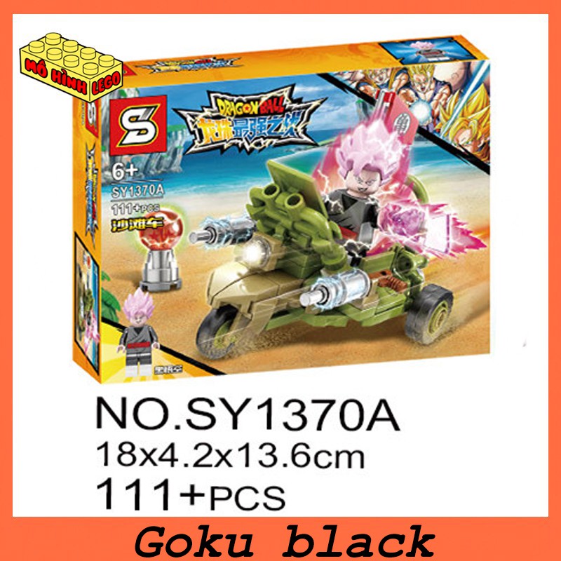 Đồ chơi lắp ghép lego giá rẻ SY1370 mô hình minifigues nhân vật Dragon Ball 7 viên ngọc rồng  Son Goku, Vegheta, Krillin