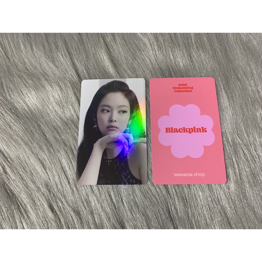 [Official] Card ảnh hologram photocard BLACKPINK JENNIE Weverse Preorder từ bộ Welcoming Collection 2022