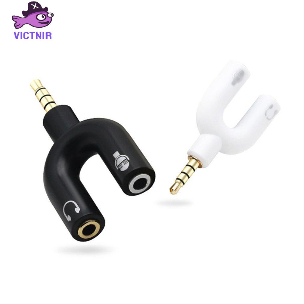 Headphone Mic 2 To 1 Splitter For PS4 For Xbox One Adapter  Headset