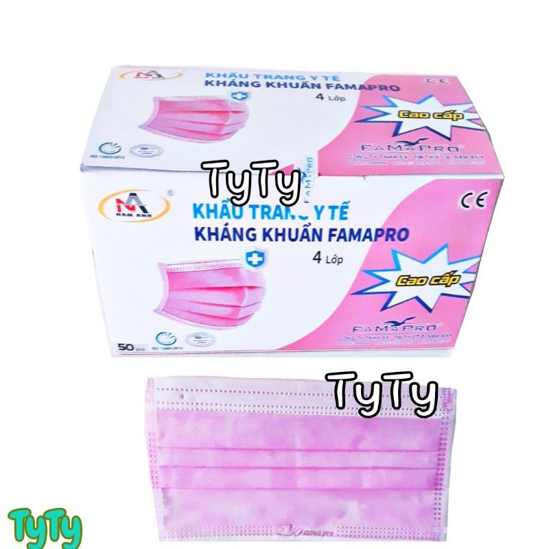 1Hộp 50Cái Khẩu Trang Y Tế  Cao Cấp Nam Anh 4 Lớp