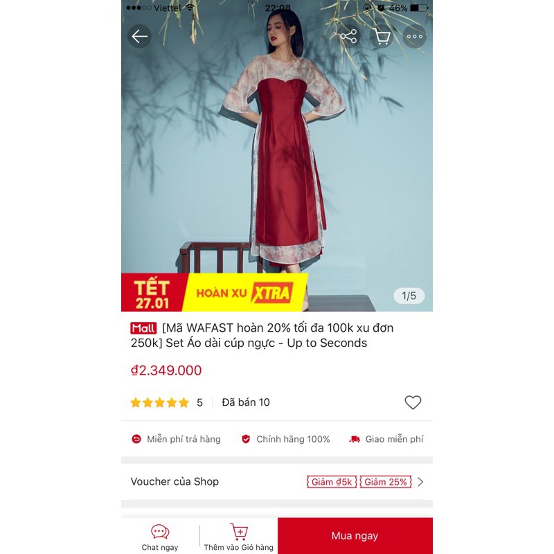 ÁO DÀI UP TO SECONDS
