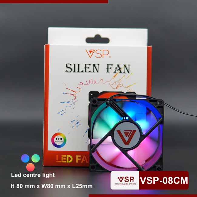Fan V-08CM LED (8cm) - Hàng chính hãng