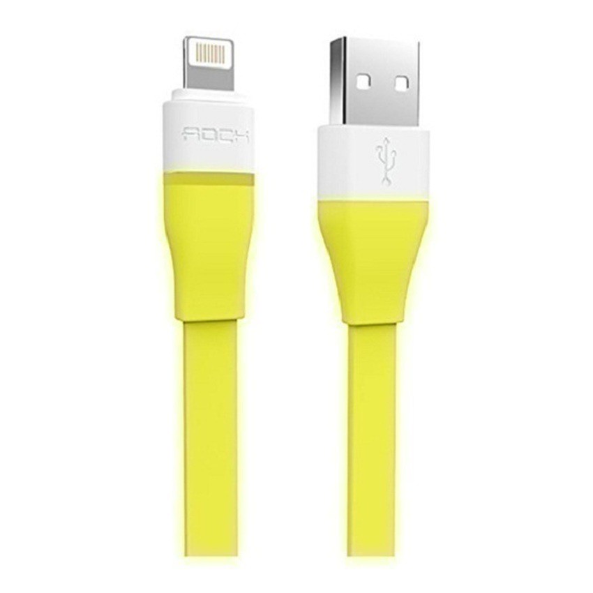 Cáp Rock tự ngắt Lightning USB Auto-Disconnect Data (Vàng)