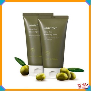 SỮA RỬA MẶT Dưỡng Ẩm Sâu Innisfree Olive Real Cleansing Foam 150ml