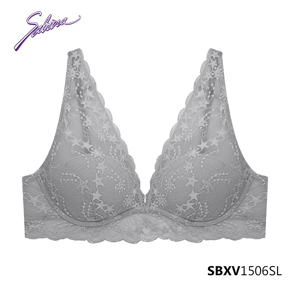 Combo Áo Lót Ren Quyến Rũ Độc Đáo Và Quần Đồng Bộ Màu Xám Mad Moiselle By Sabina SBXV1506SL+SUXV1506SL | BigBuy360 - bigbuy360.vn