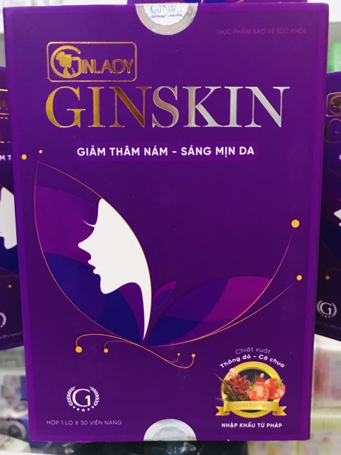 ✅  Ginskin giúp giảm thâm nám , sáng mịn da cải thiện sinh lý nữ
